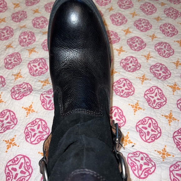 Lucky Brand leather & sude belted boots 8.5​ - Picture 8 of 14